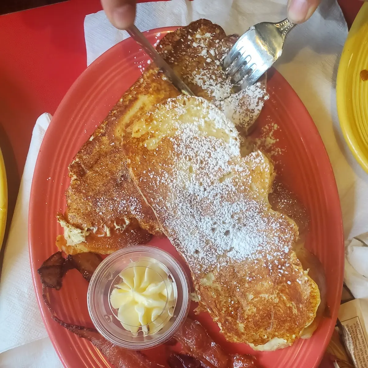 Pancake with Bacon & Home Fries