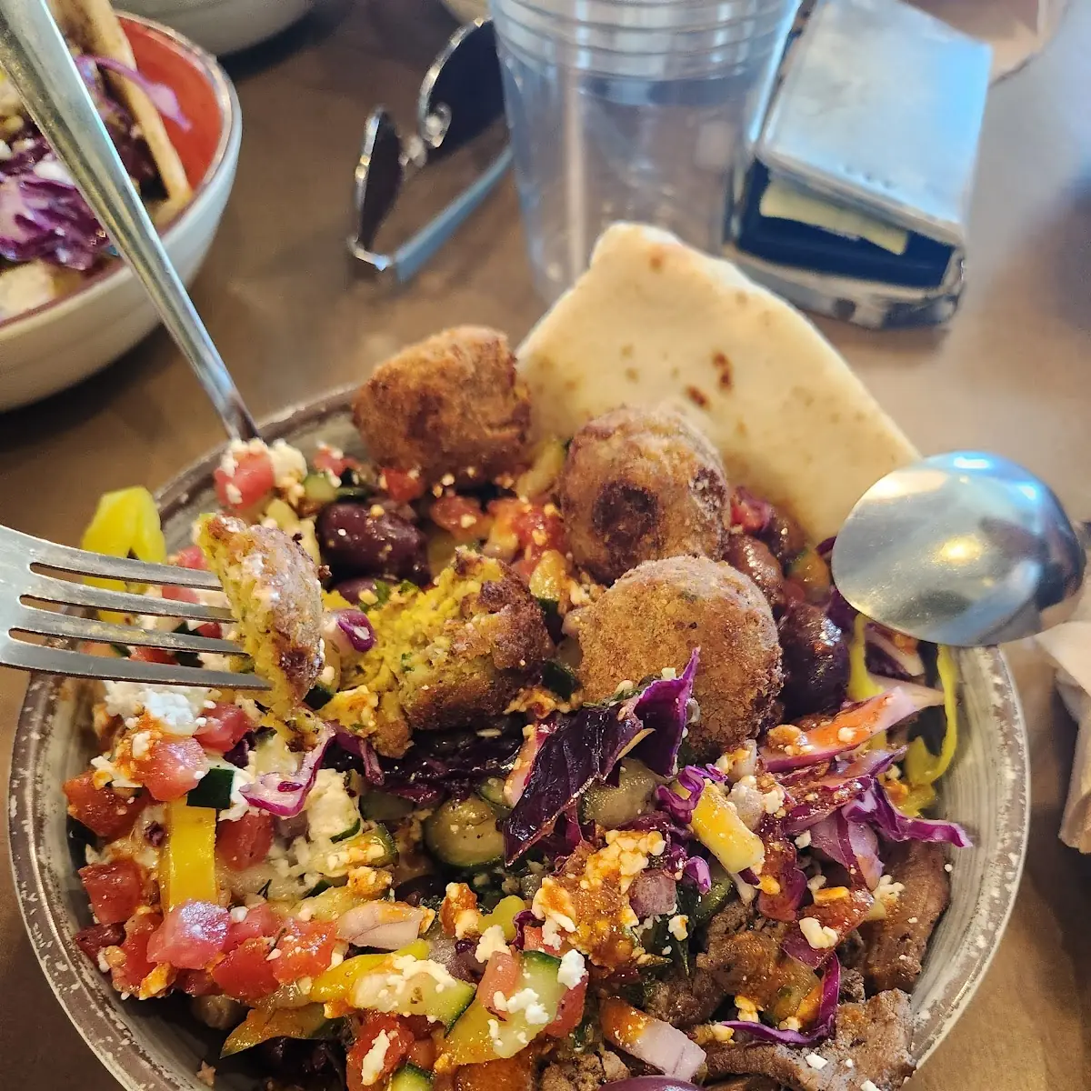 Lamb and Falafel Bowl