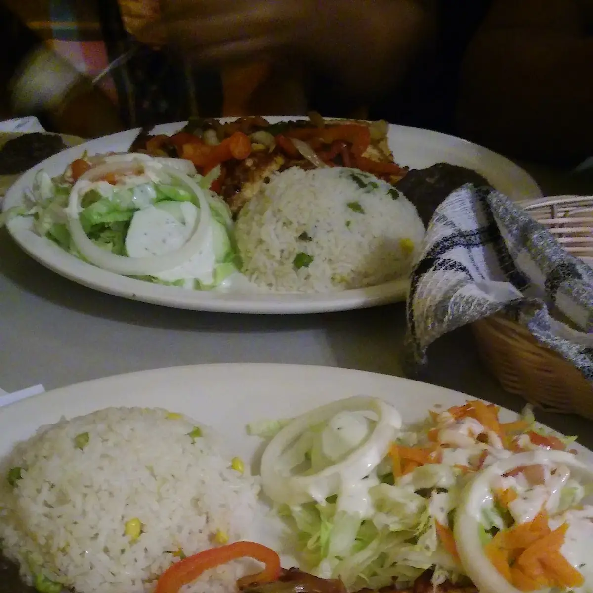 Vegetable Gril Chicken Black Beans