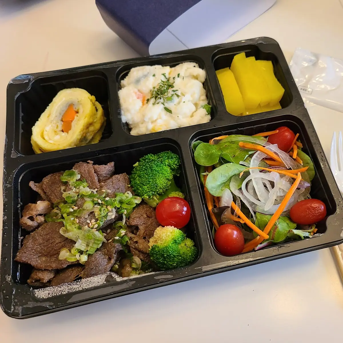 Savory Tender Beef Lunchbox with Garden Salad