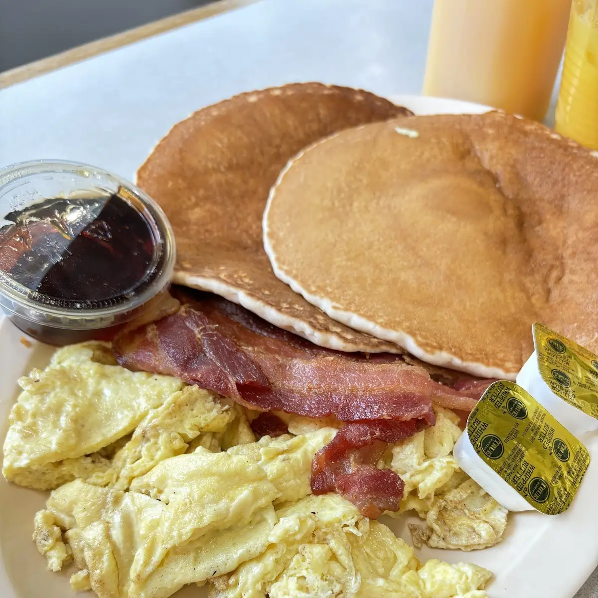 Pancakes and 3 Eggs
