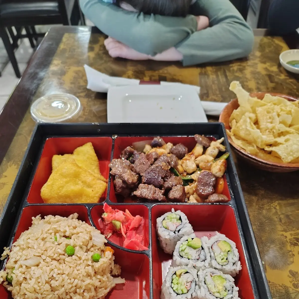 Bento Box with Steak Hibachi