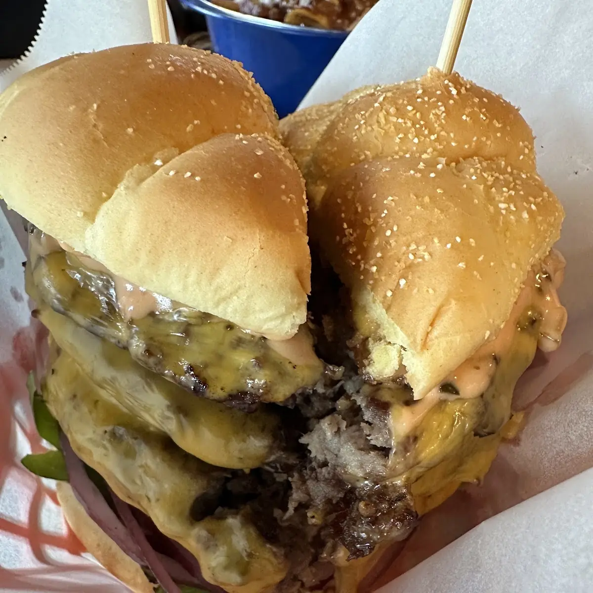 Triple Bacon Cheeseburger