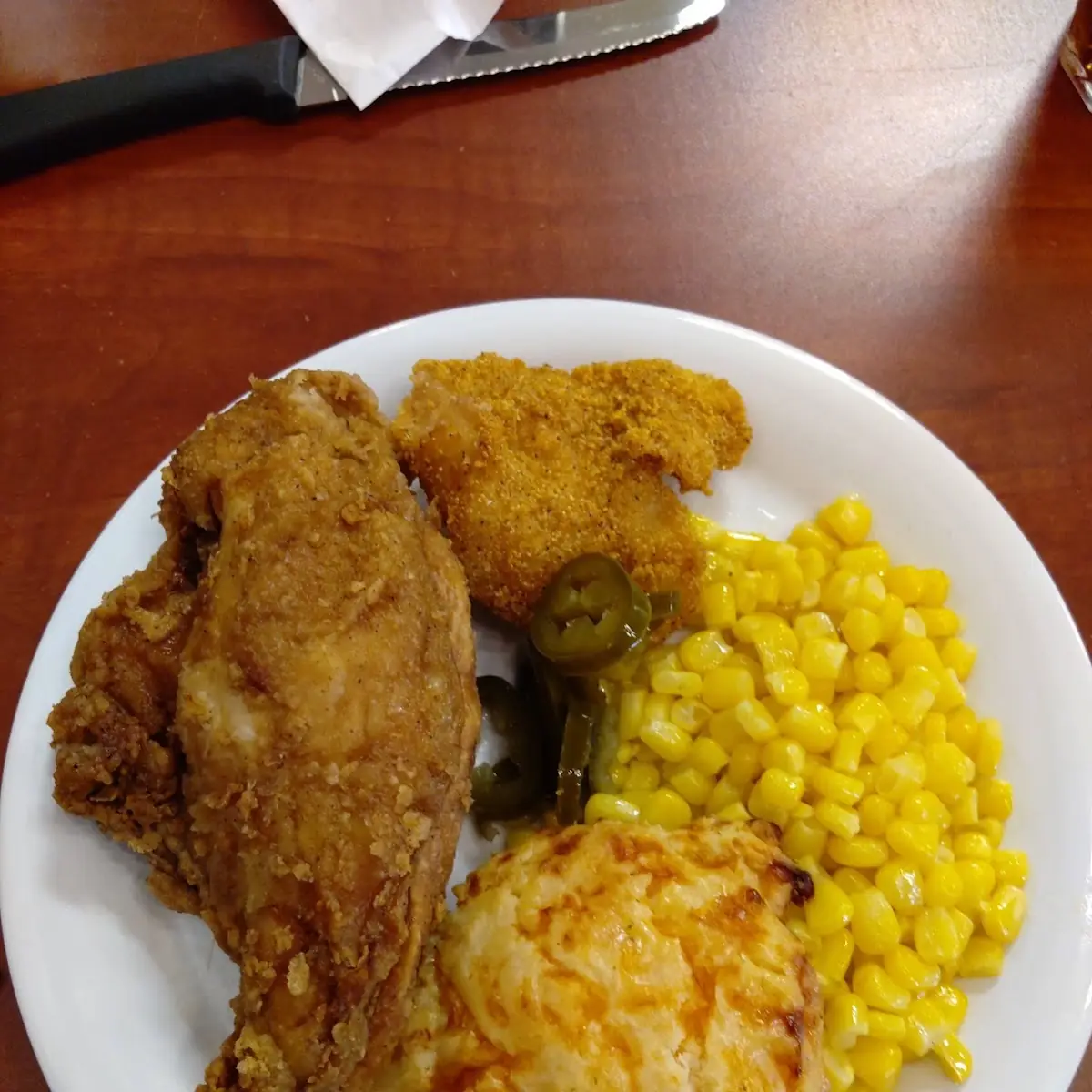 Chicken Mashed Potatoes & Gravy w Corn