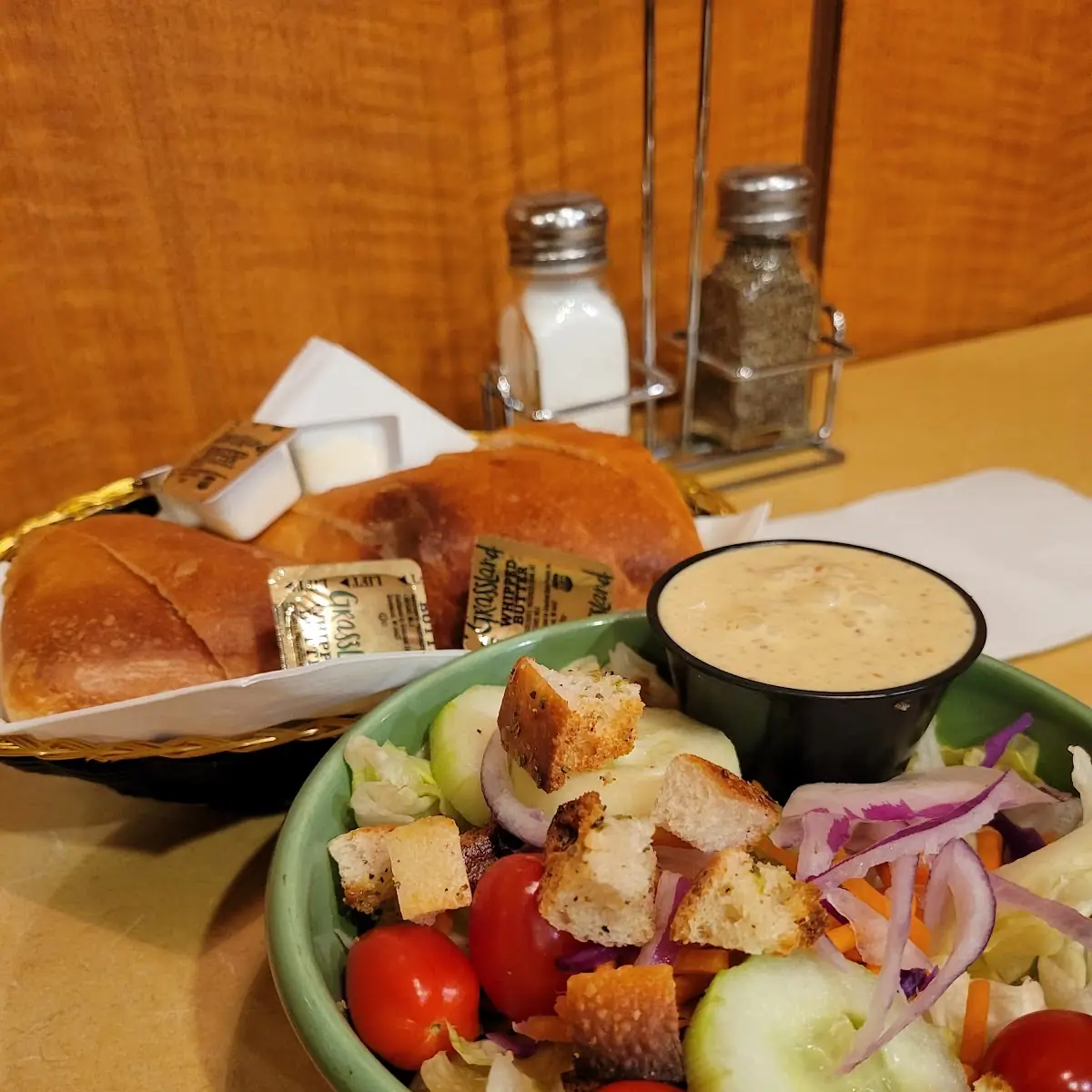 Side Salad and Bread