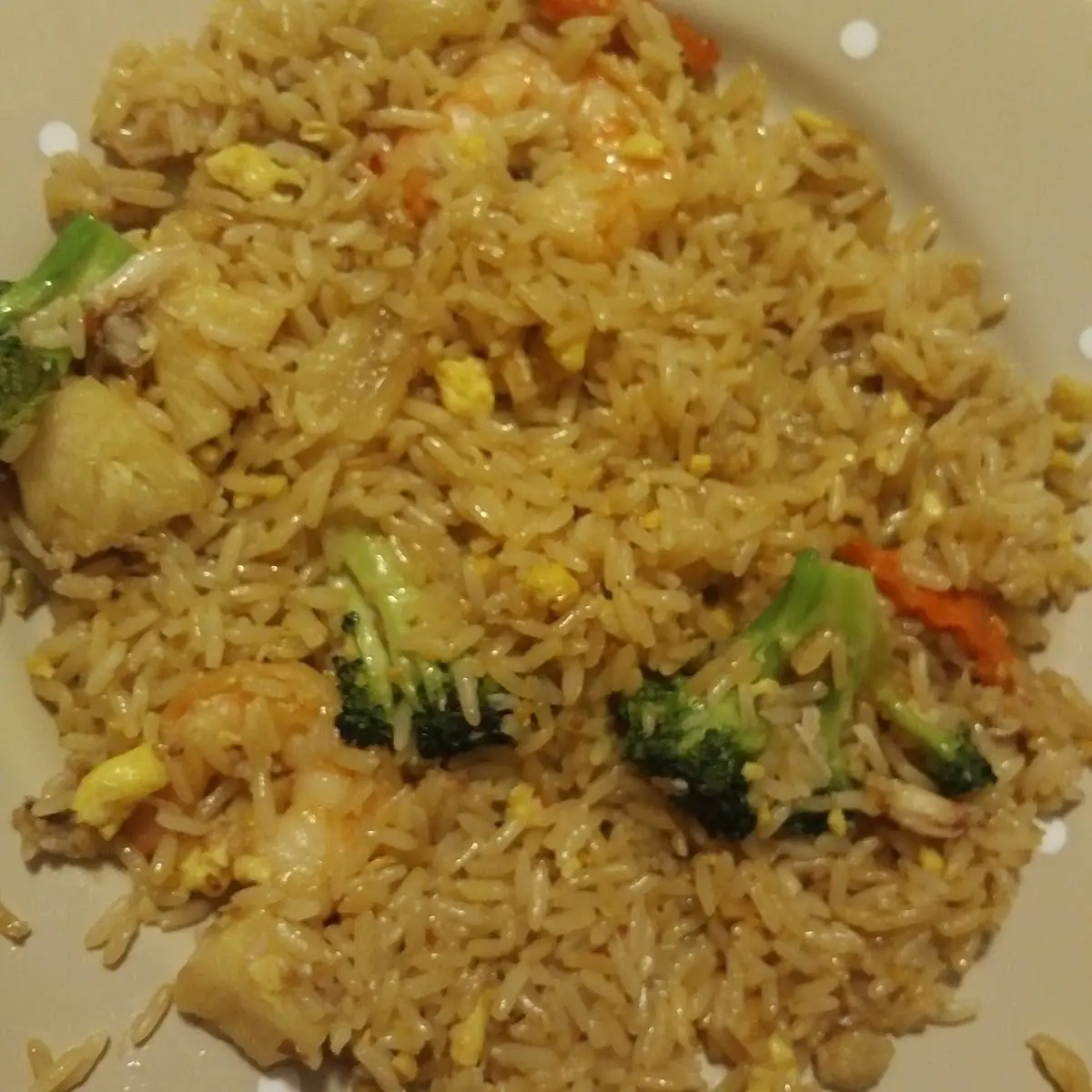 Crab Pineapple Fried Rice w Shrimp Added