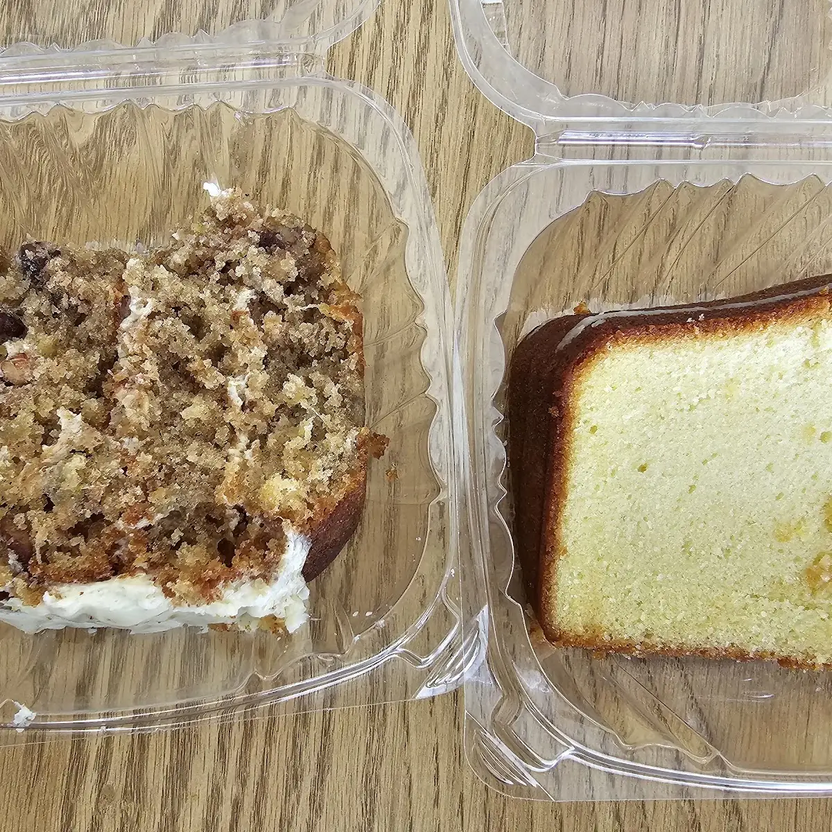 Hummingbird Cake and Lemon Pound Cake