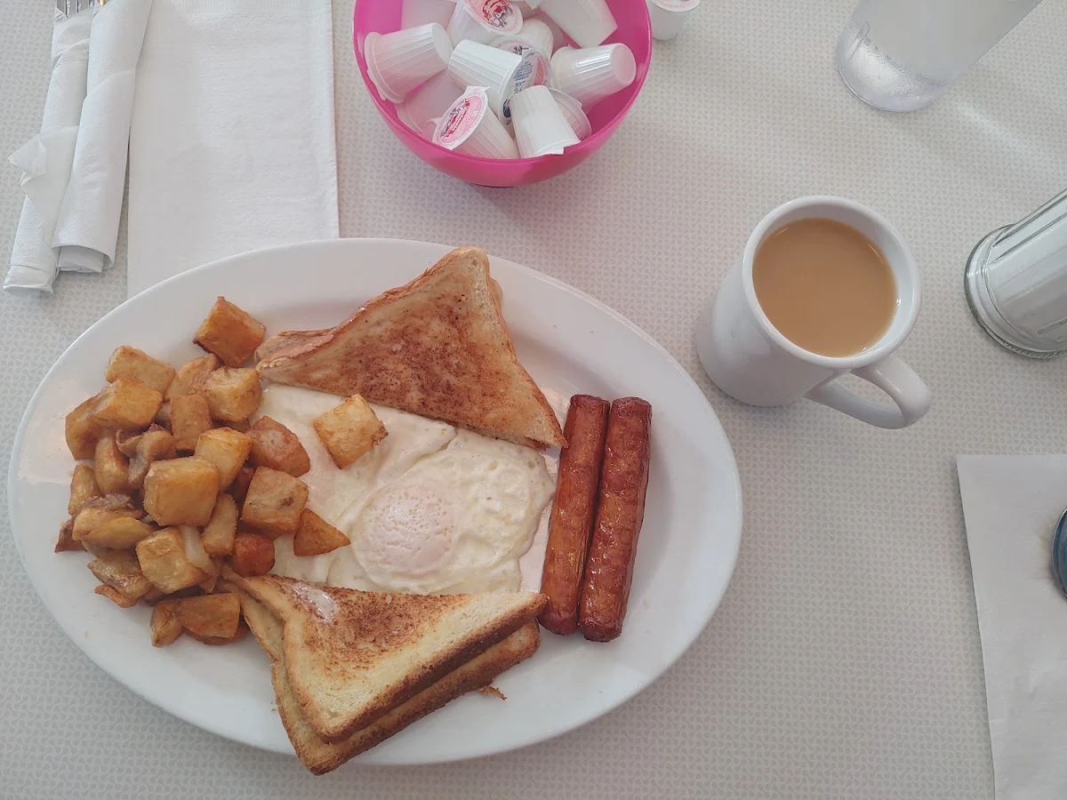 Eggs Bacon or Sausage Hash Browns