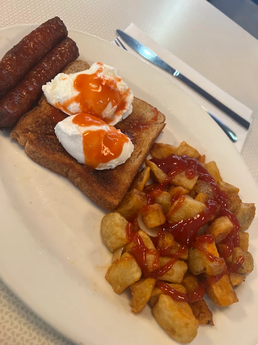 Eggs Sausage Homefries & Toast