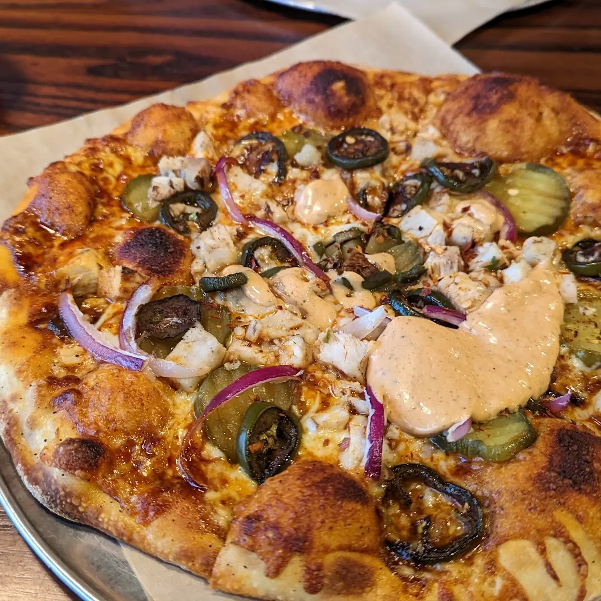 Nashville Hot Chicken Pizza