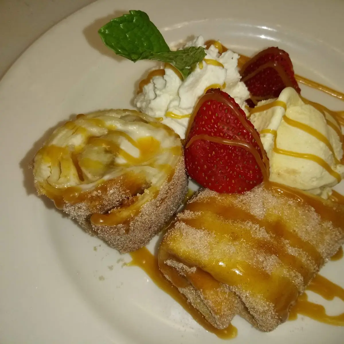Banana & Cream Cheese Rolled Bunuelos