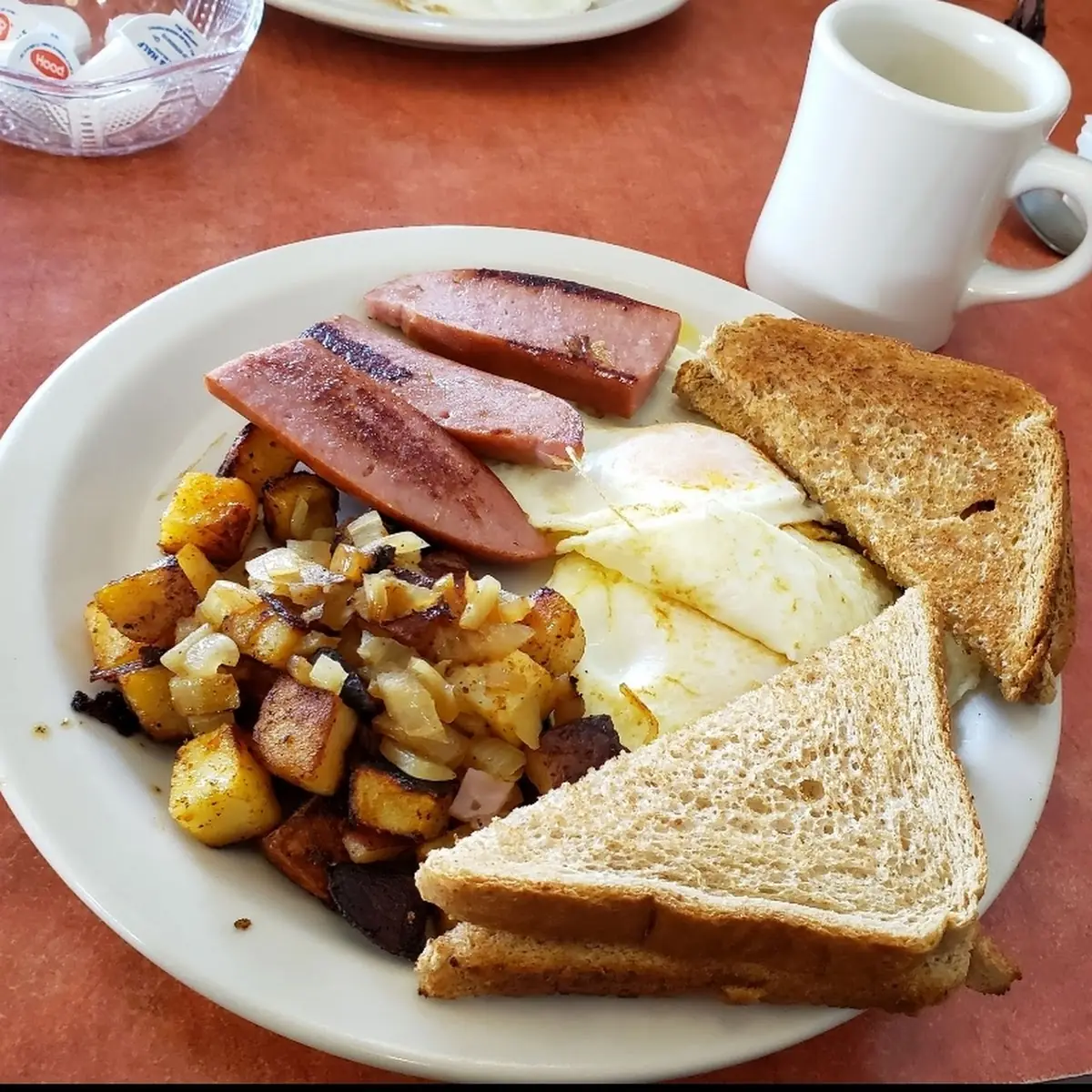 Eggs and Corned Beef Hash w Homefries