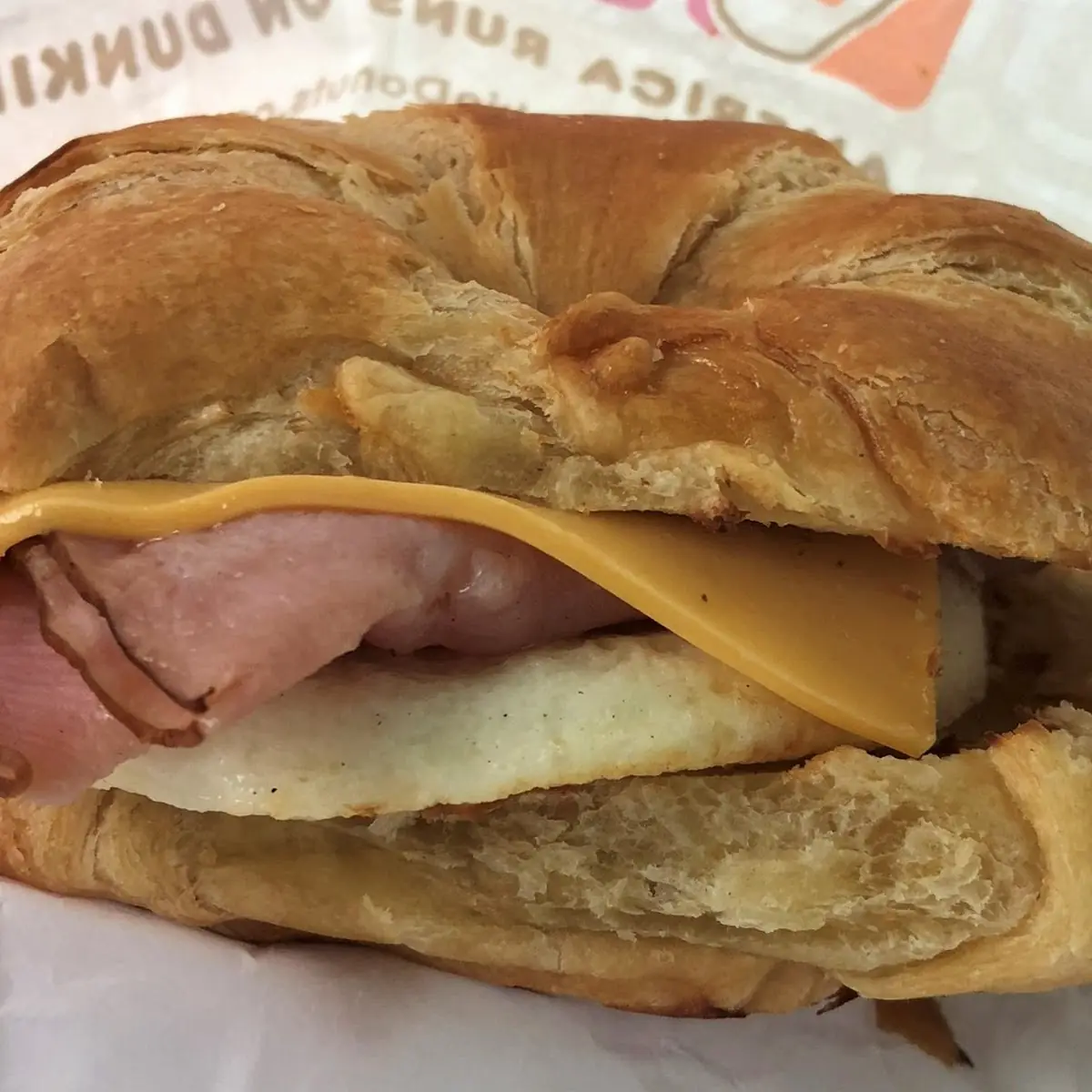 Ham Egg and Cheese Croissant
