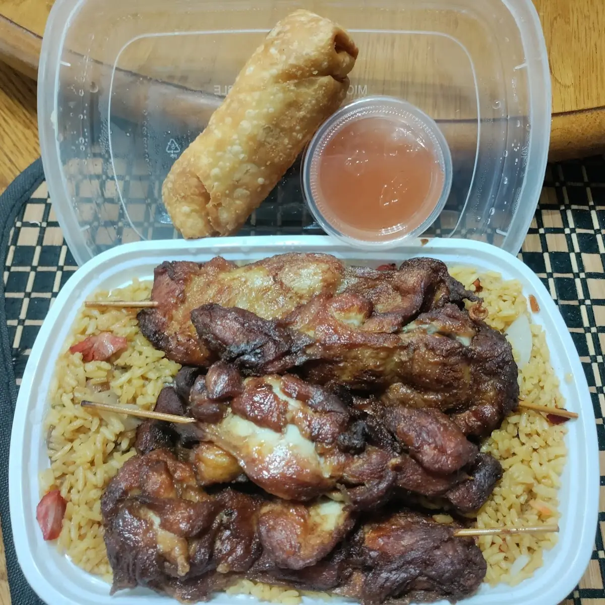 Teriyaki Chicken Combo Fried Rice