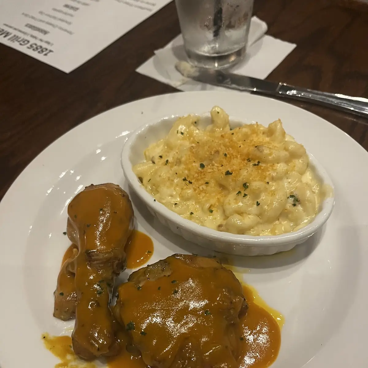 BBQ Chicken with Mac and Cheese