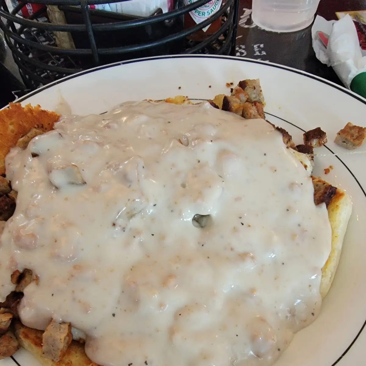 Sausage Gravy and Biscuits