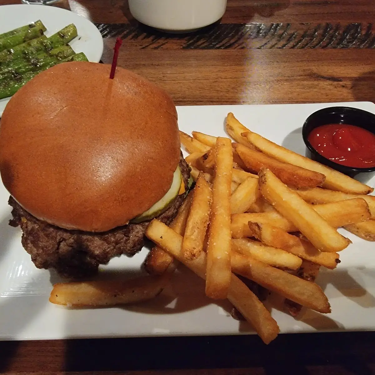 Bacon Cheeseburger with Side Fries