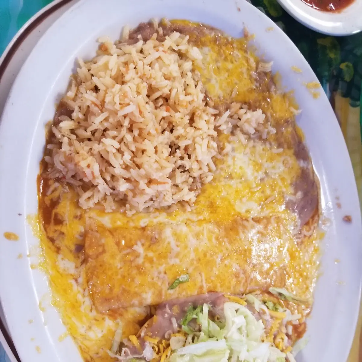 Chili Relleno Rice and Beans