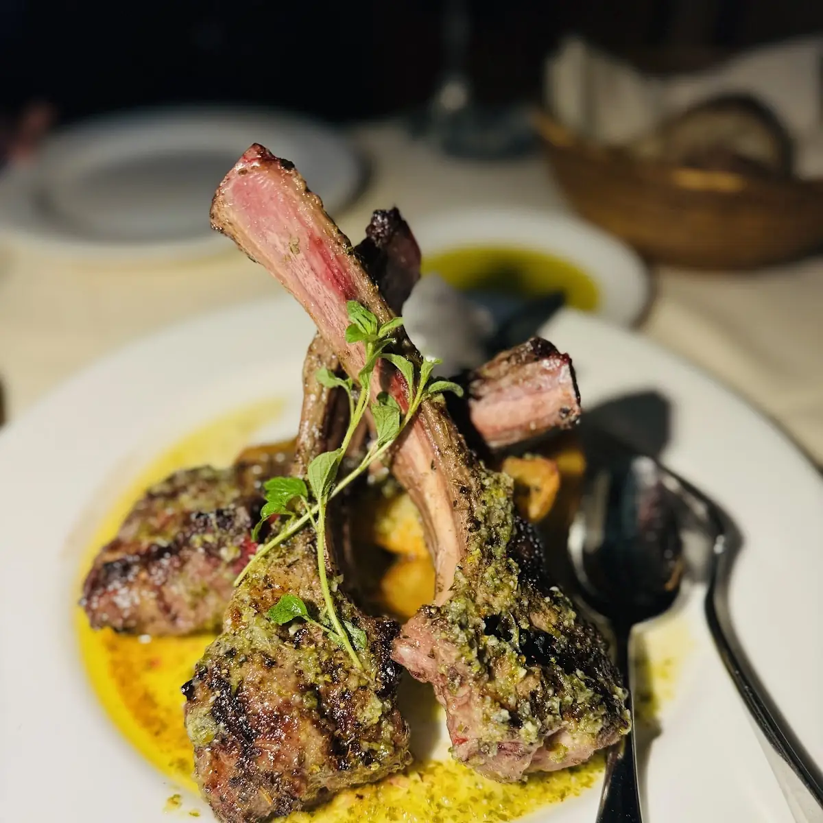 Grilled Lamb Chops with Herbs