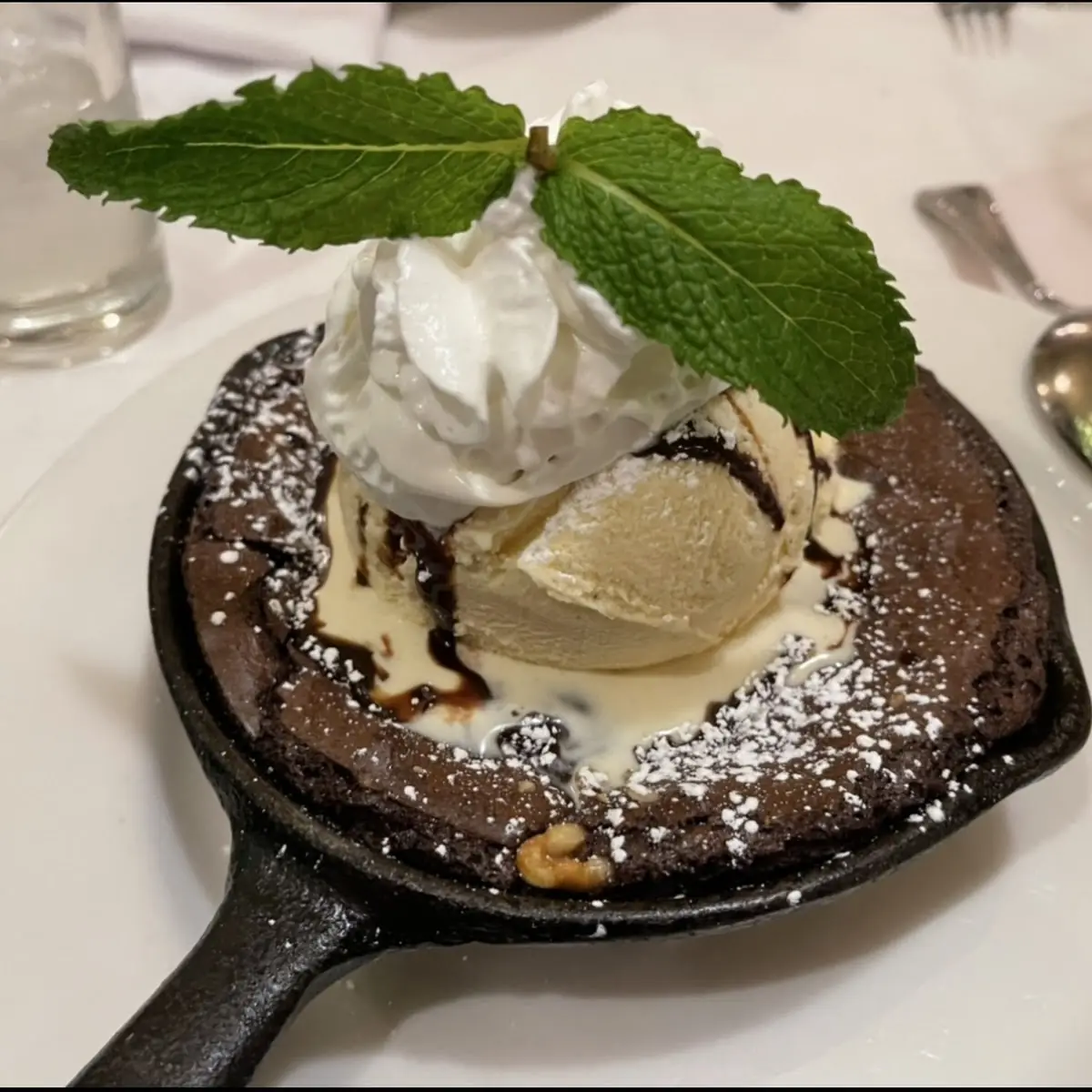 Hot Fudge Brownie Sundae Skillet