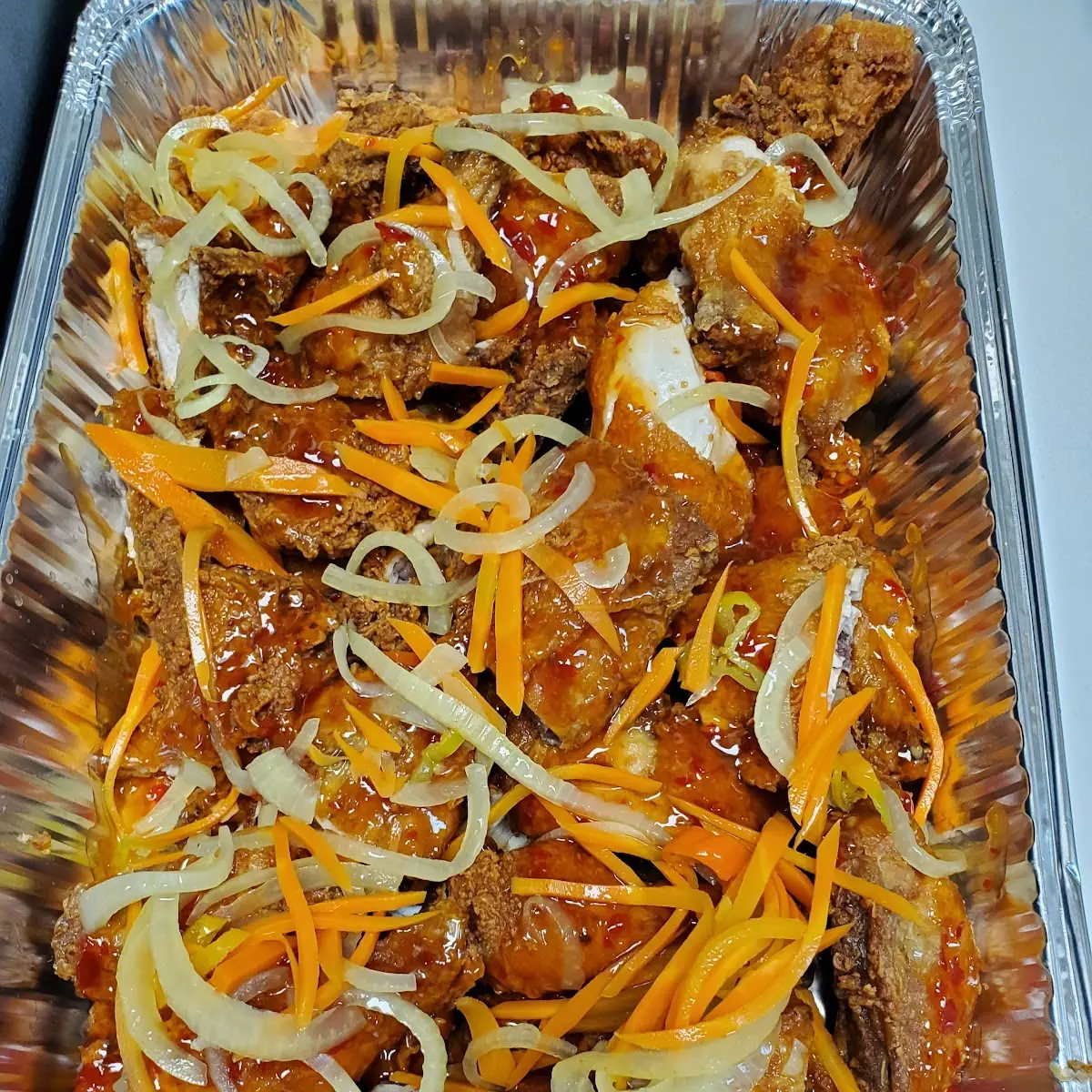 Fry Chicken with Homemade Pickles