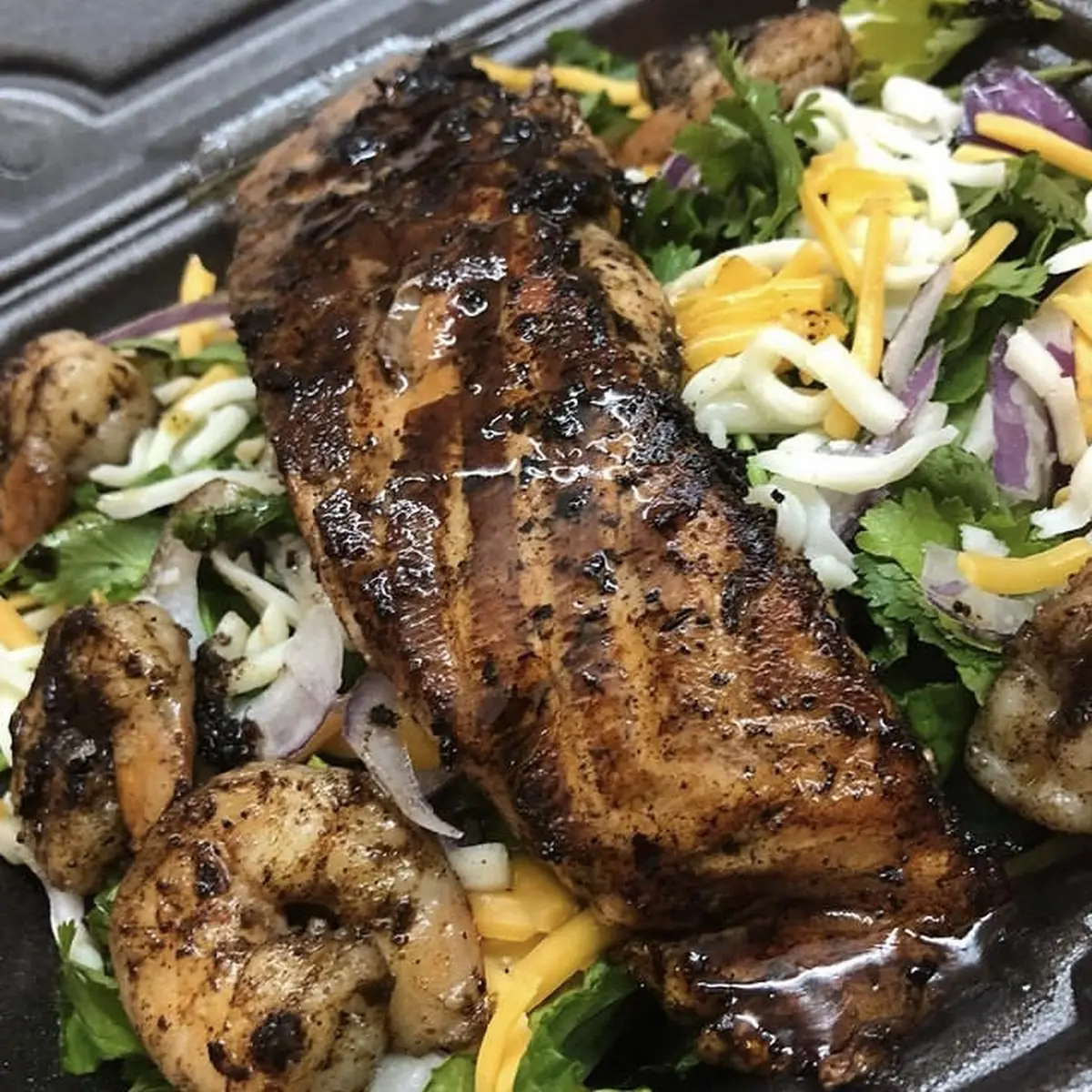 Jerk Salmon Salad