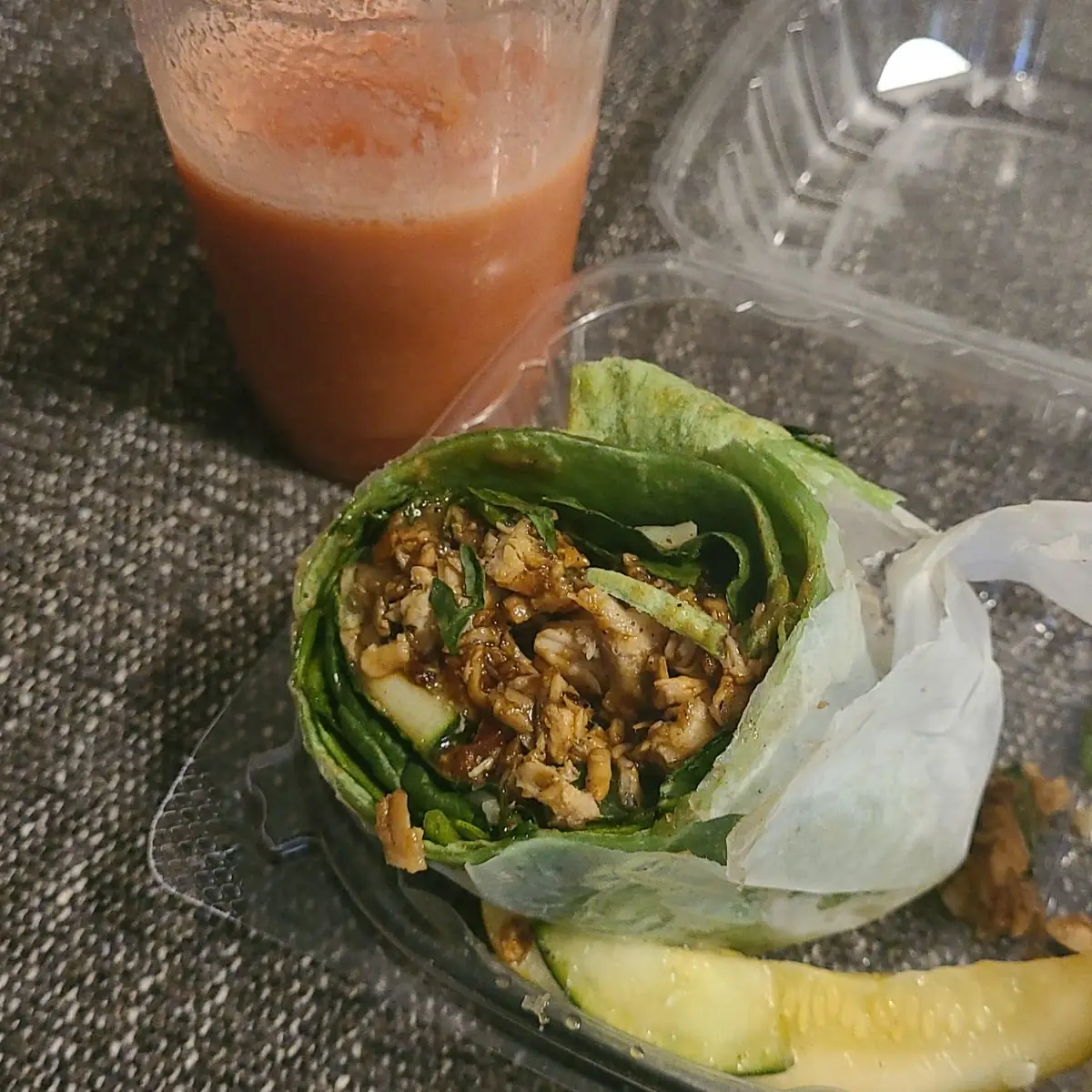 Teriyaki Chicken Spinach Wrap