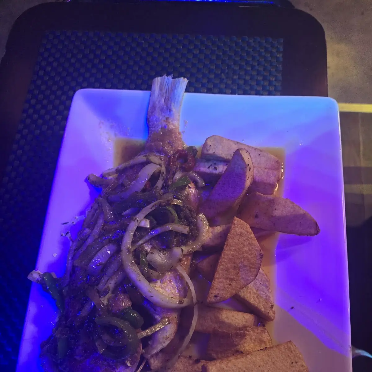 Red Snapper with Fried Yam