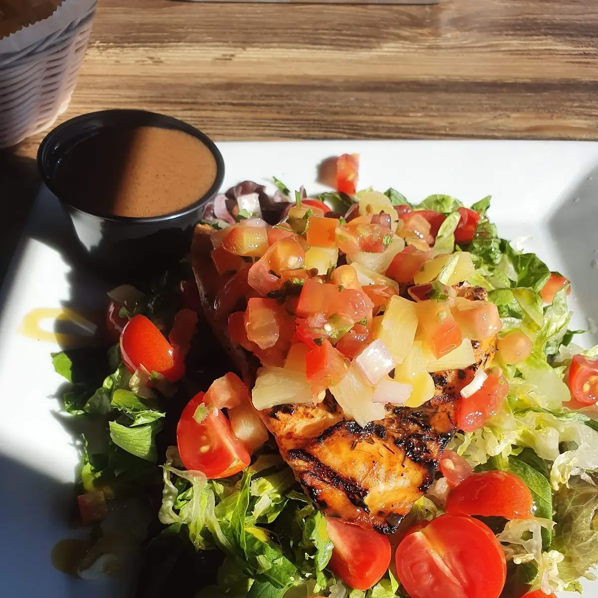 Honey Chipotle Salmon Salad