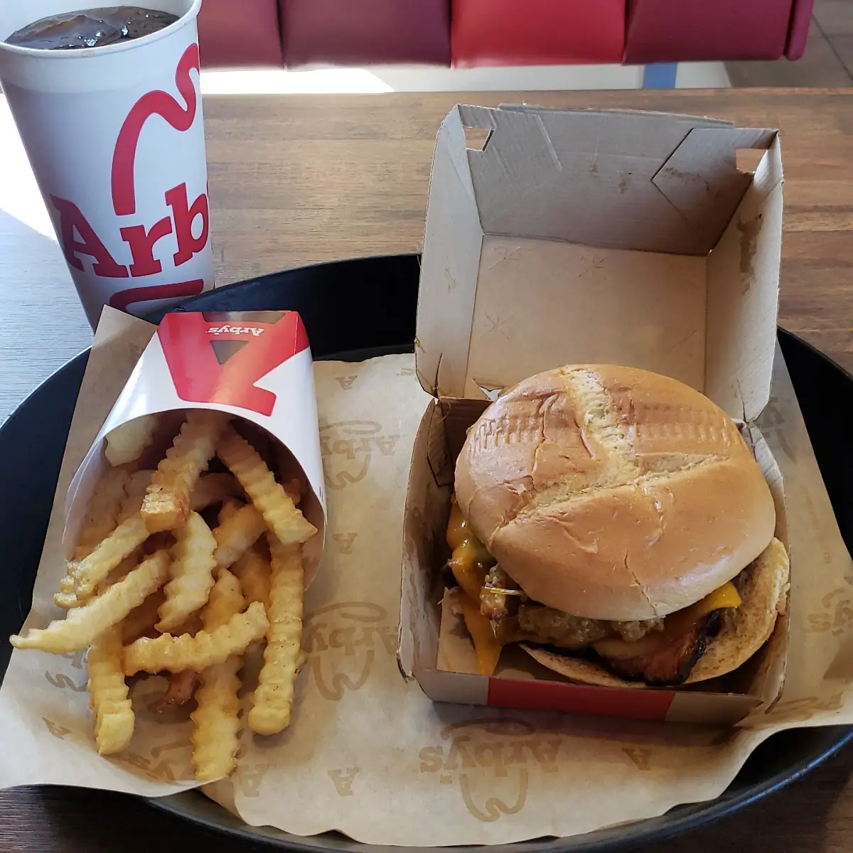 Brisket Sandwich and Fries
