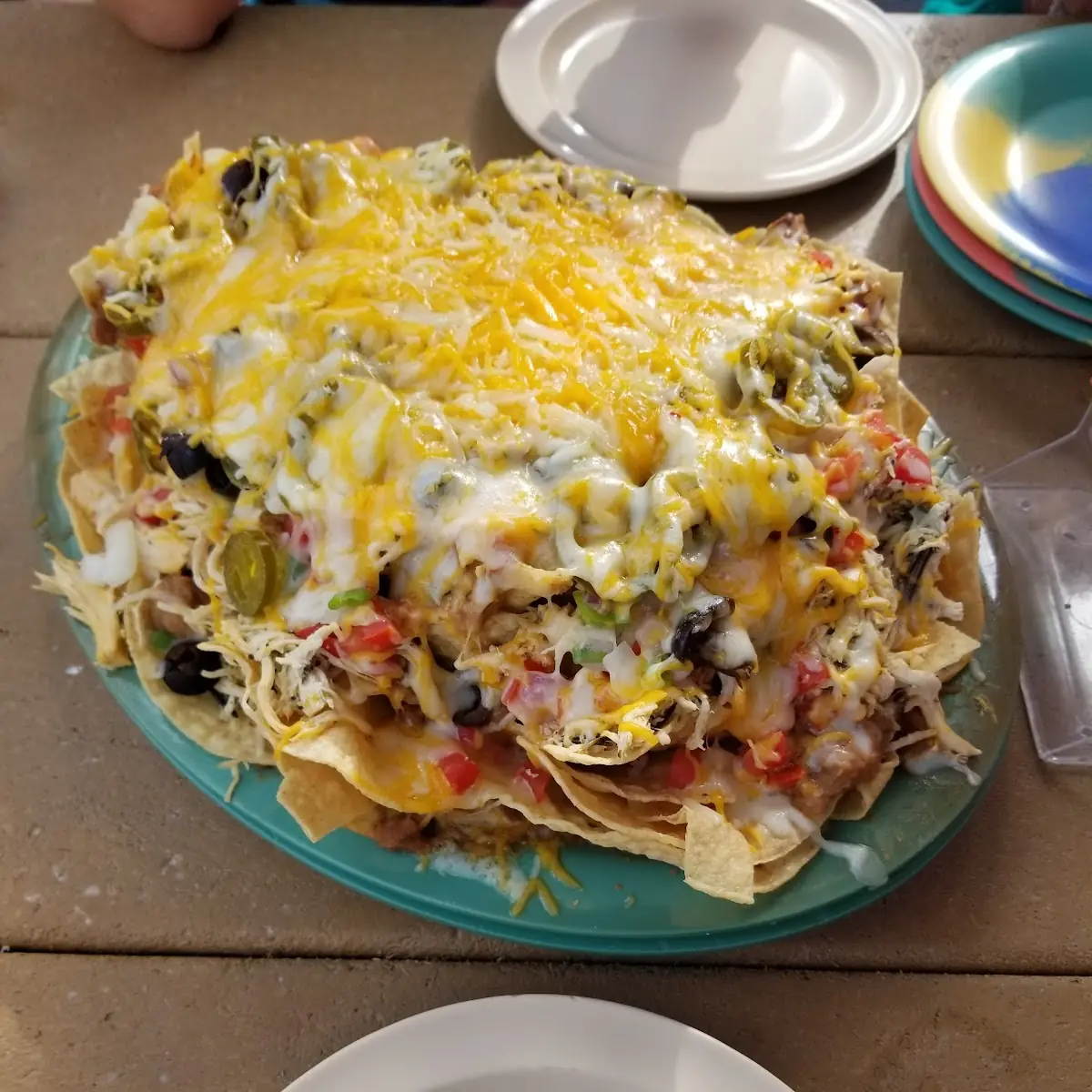 Nachos Supreme and a Taco