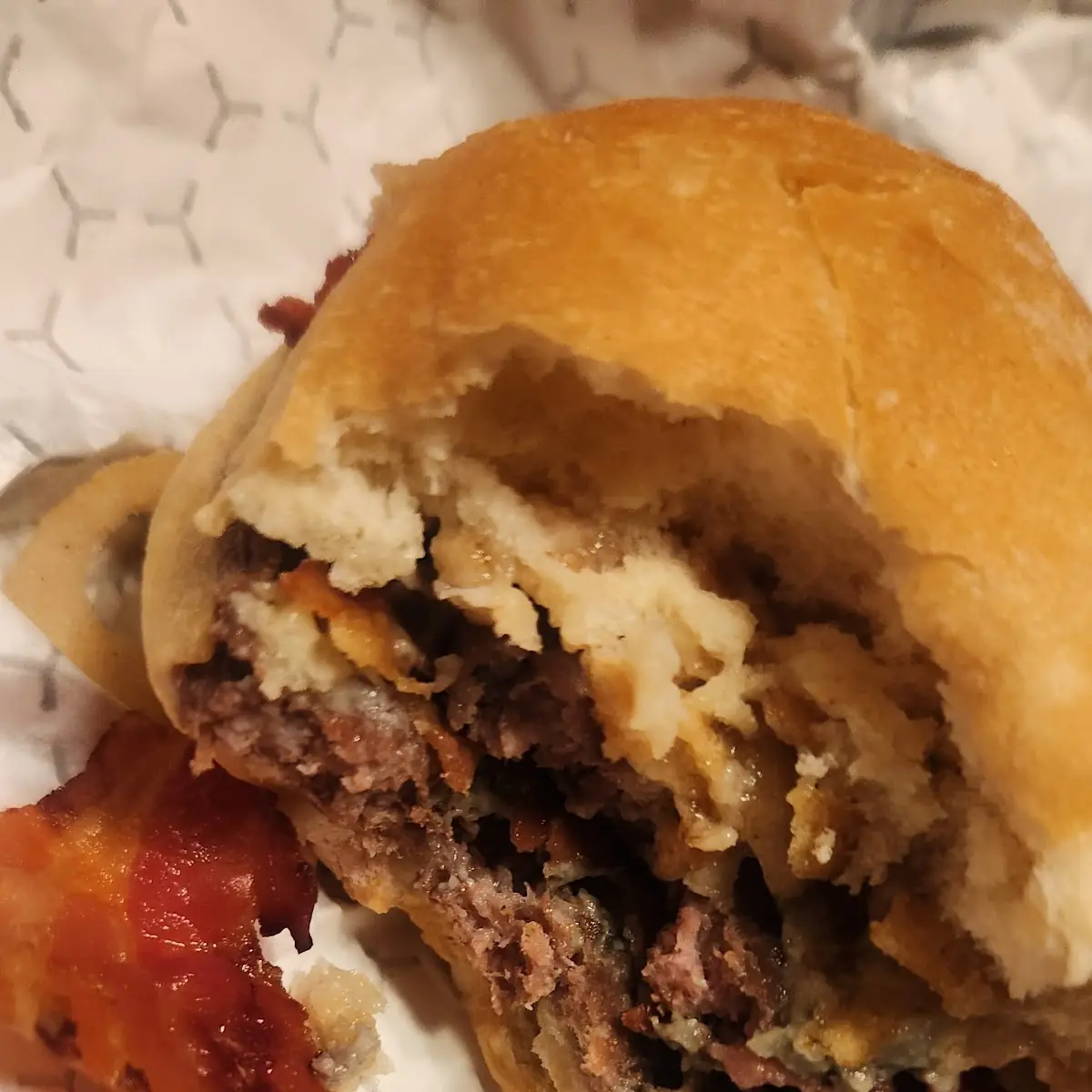 Blue Cheese Crispy Onions Bacon Burgerrr