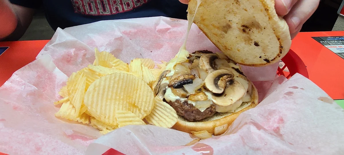 Mushroom Swiss Burger