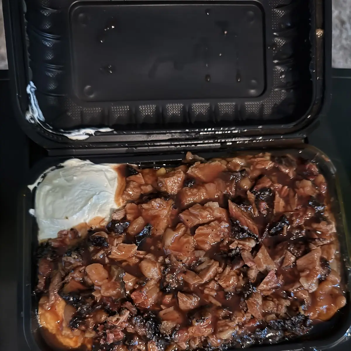 Sliced Brisket with Collards and Cornbread