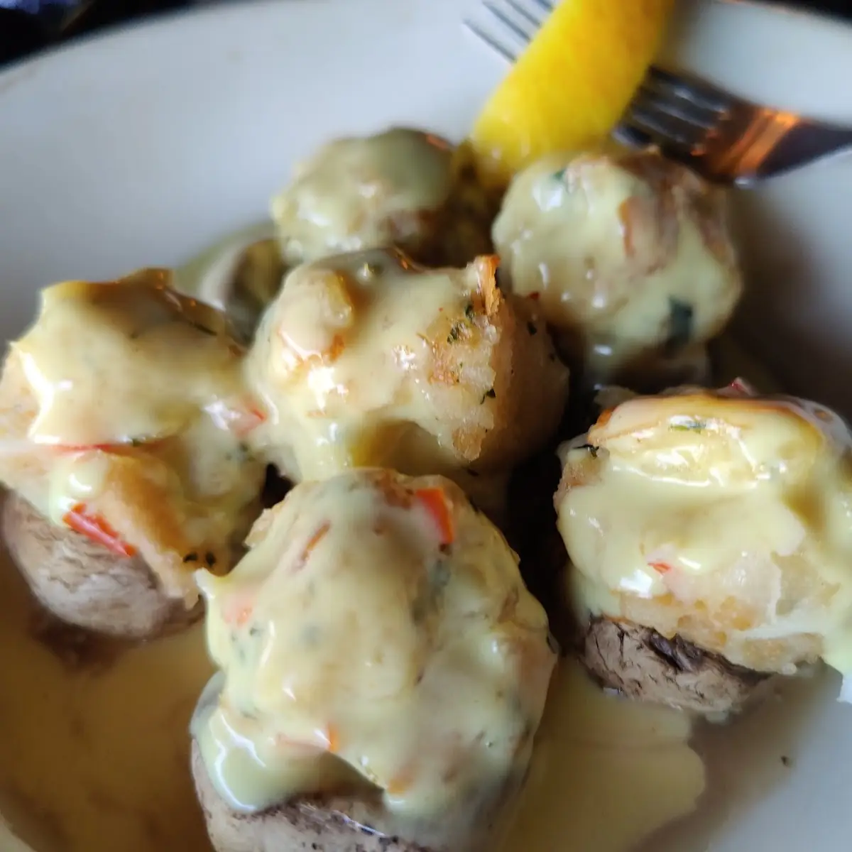 Seafood Stuffed Mushrooms
