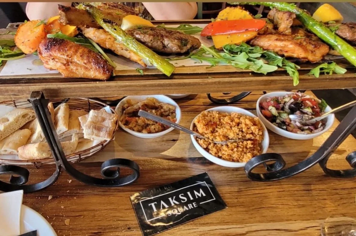 Chicken Lamb Kebabs, Taksim Square