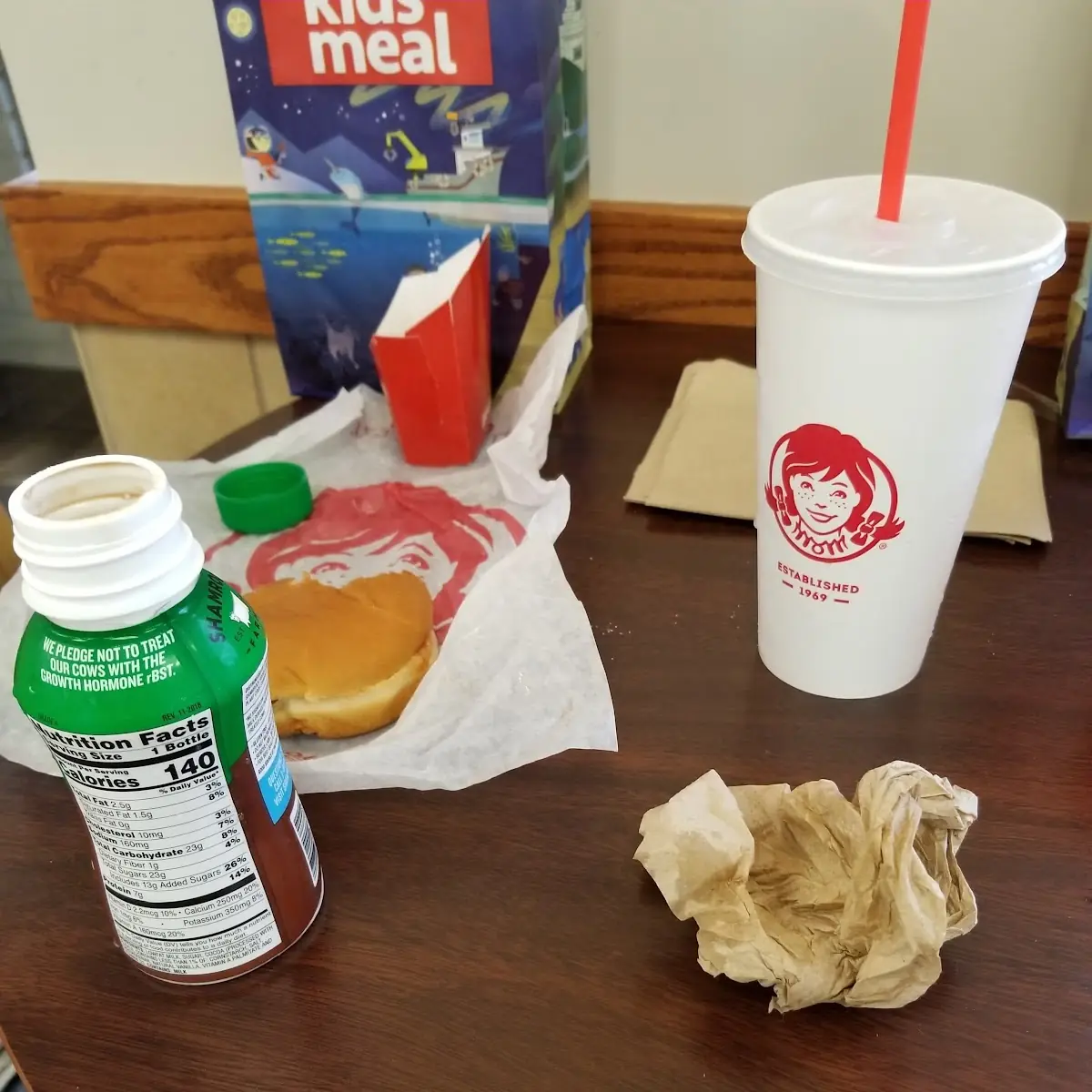Kids Cheeseburger Chocolate Milk