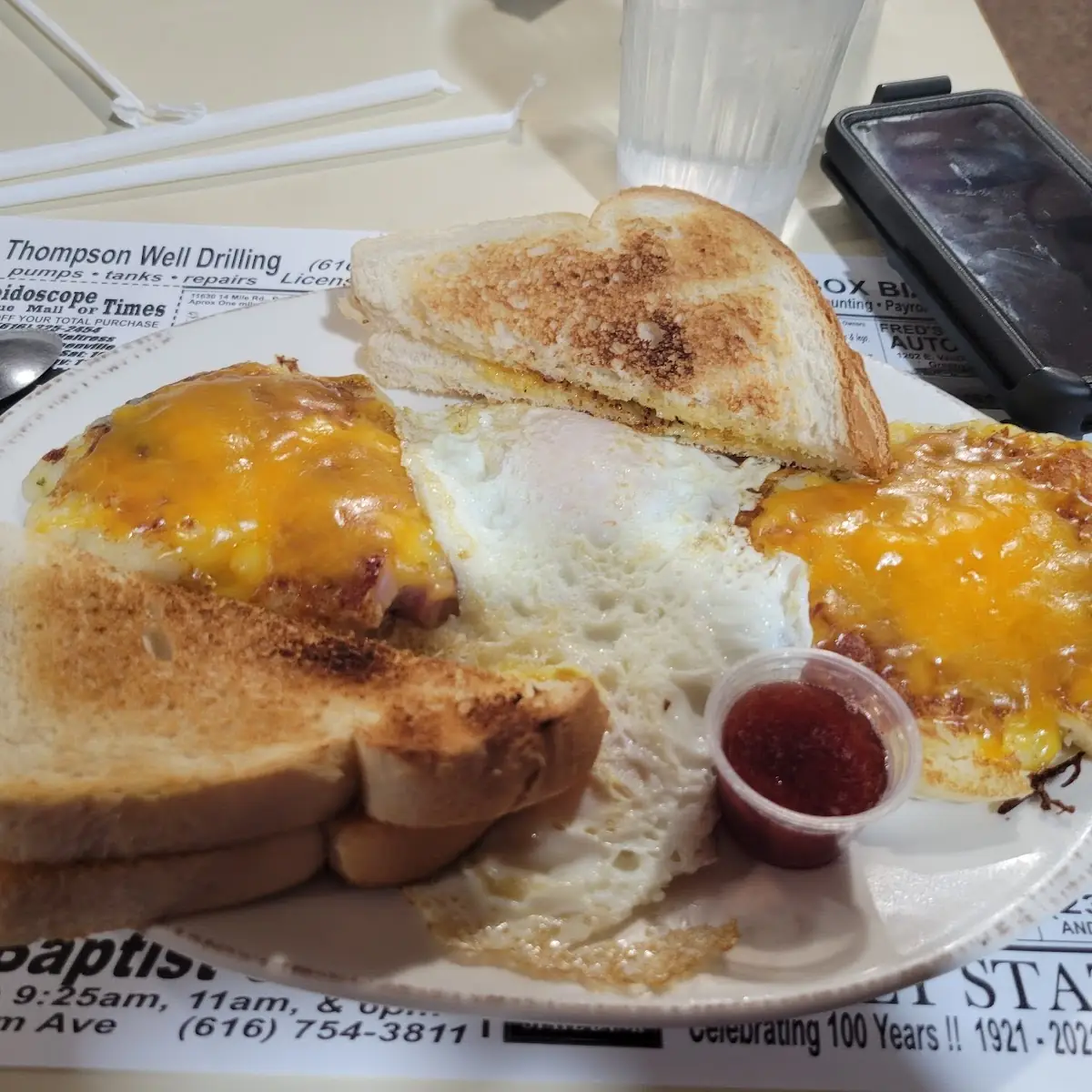 Potato Cakes & Toast