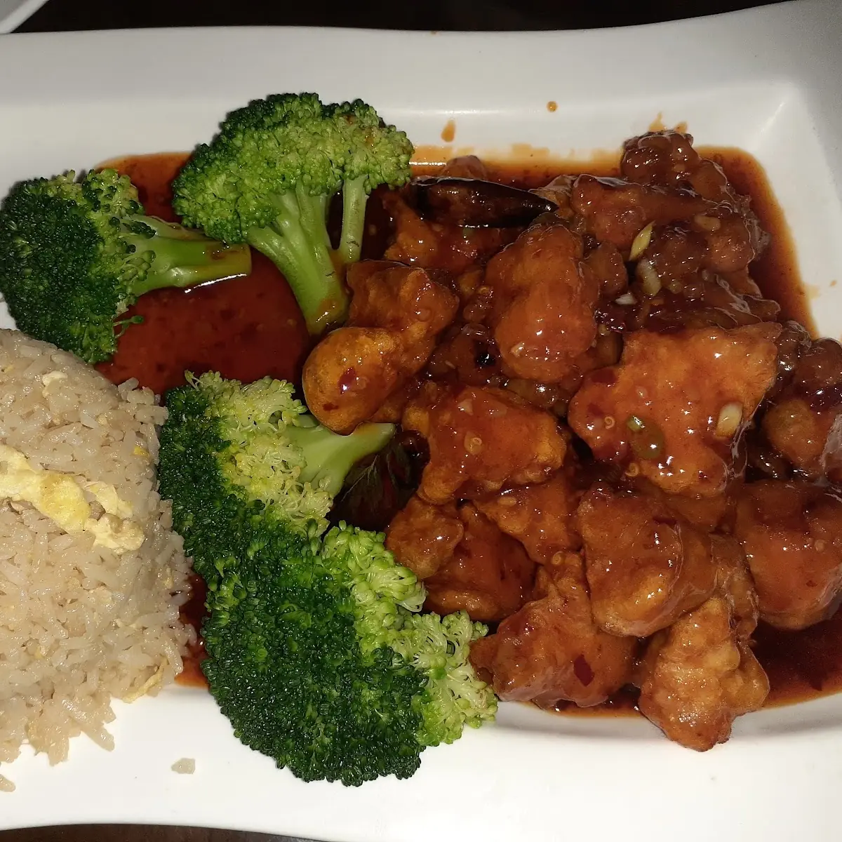 Orange Chicken with Fried Rice