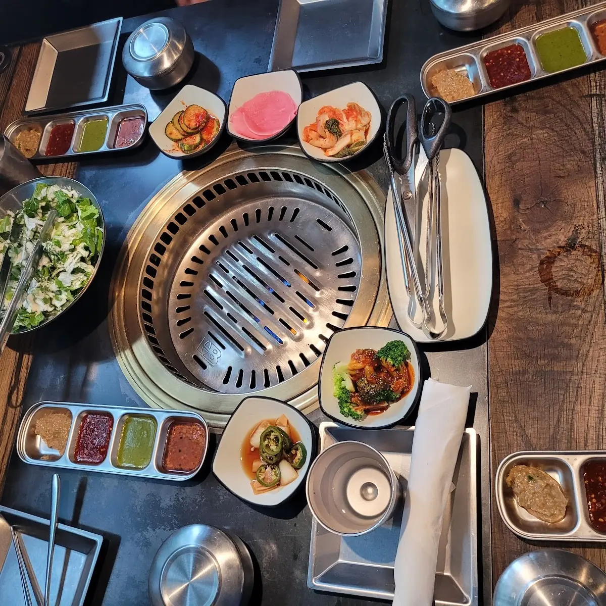 Thinly Sliced Beef with Banchan