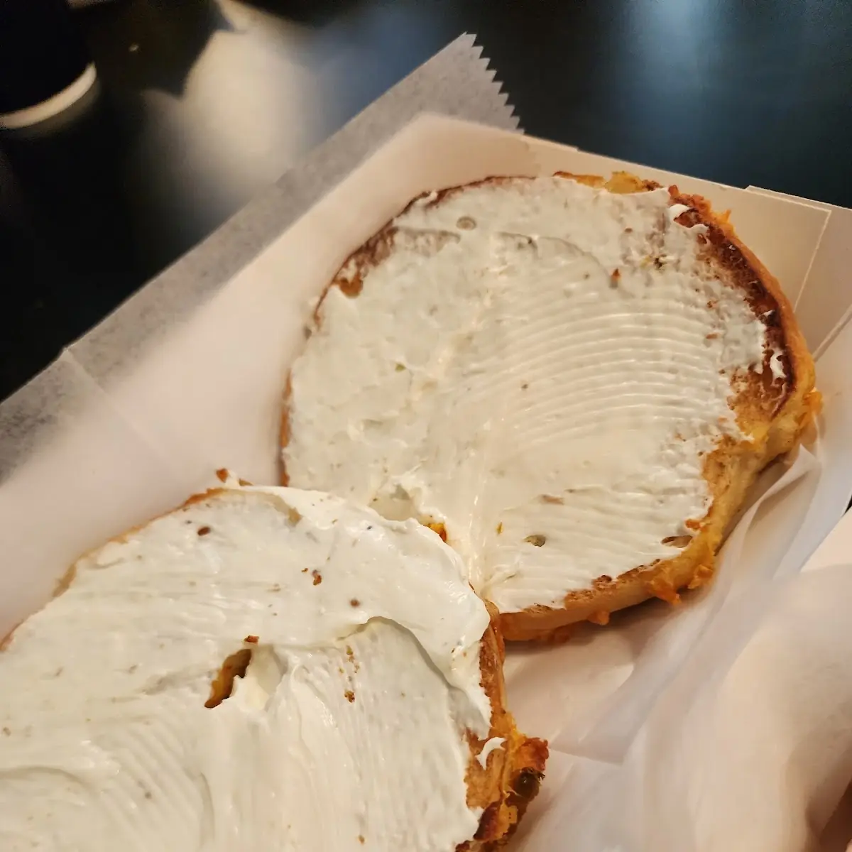 Asiago Bagel with Cream Cheese