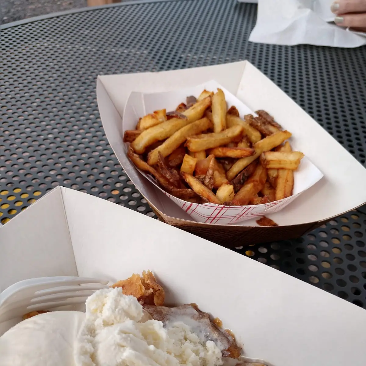 Fries and Apple Pie Ala Mode