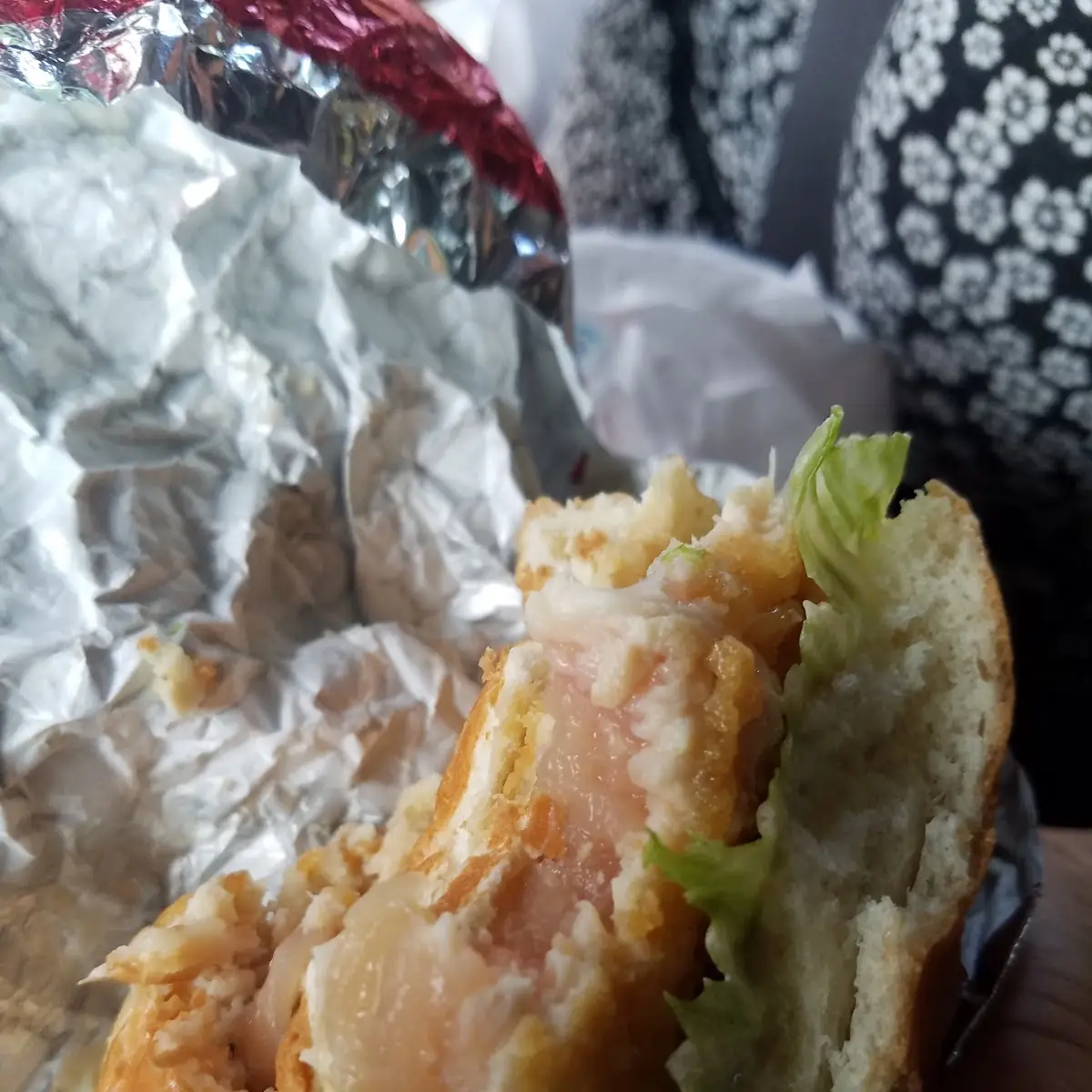 Raw Chicken Sandwich