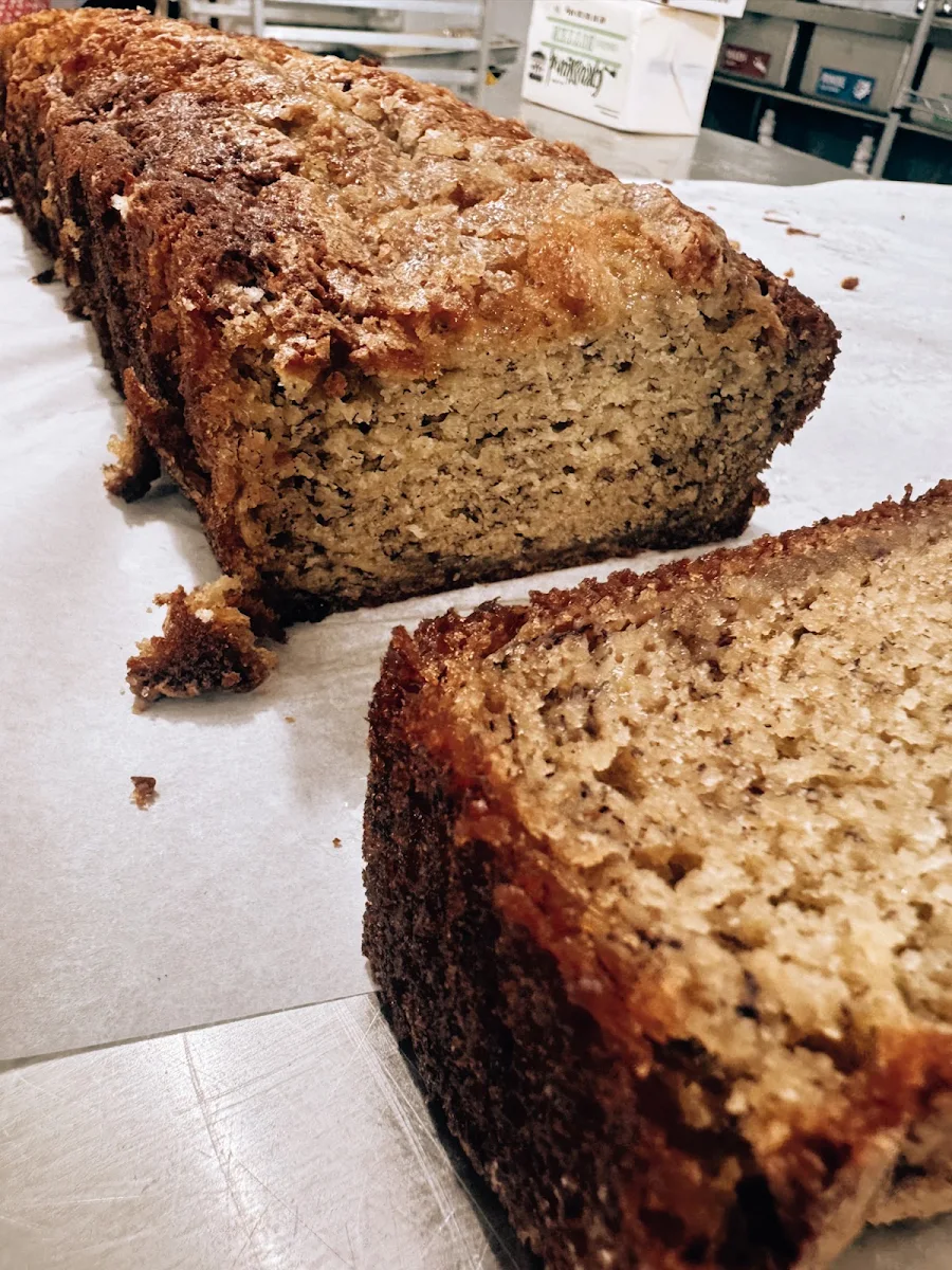 Banana Bread Loaf Slice