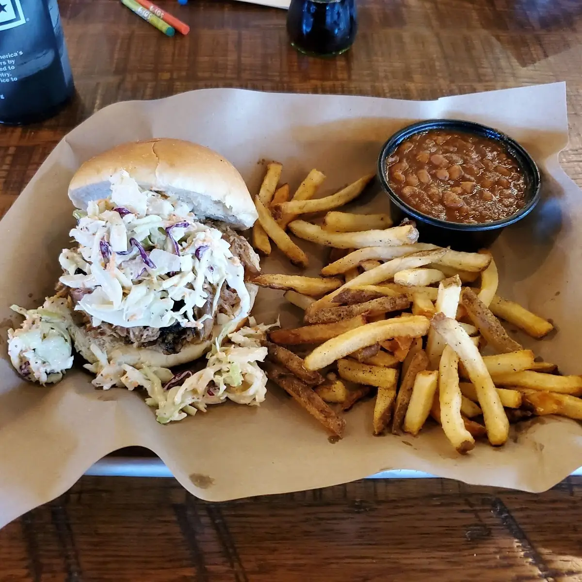 Pulled Chicken Sandwich NC Style