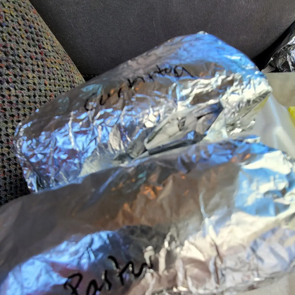 Carnitas Burrito and Pastor Burrito