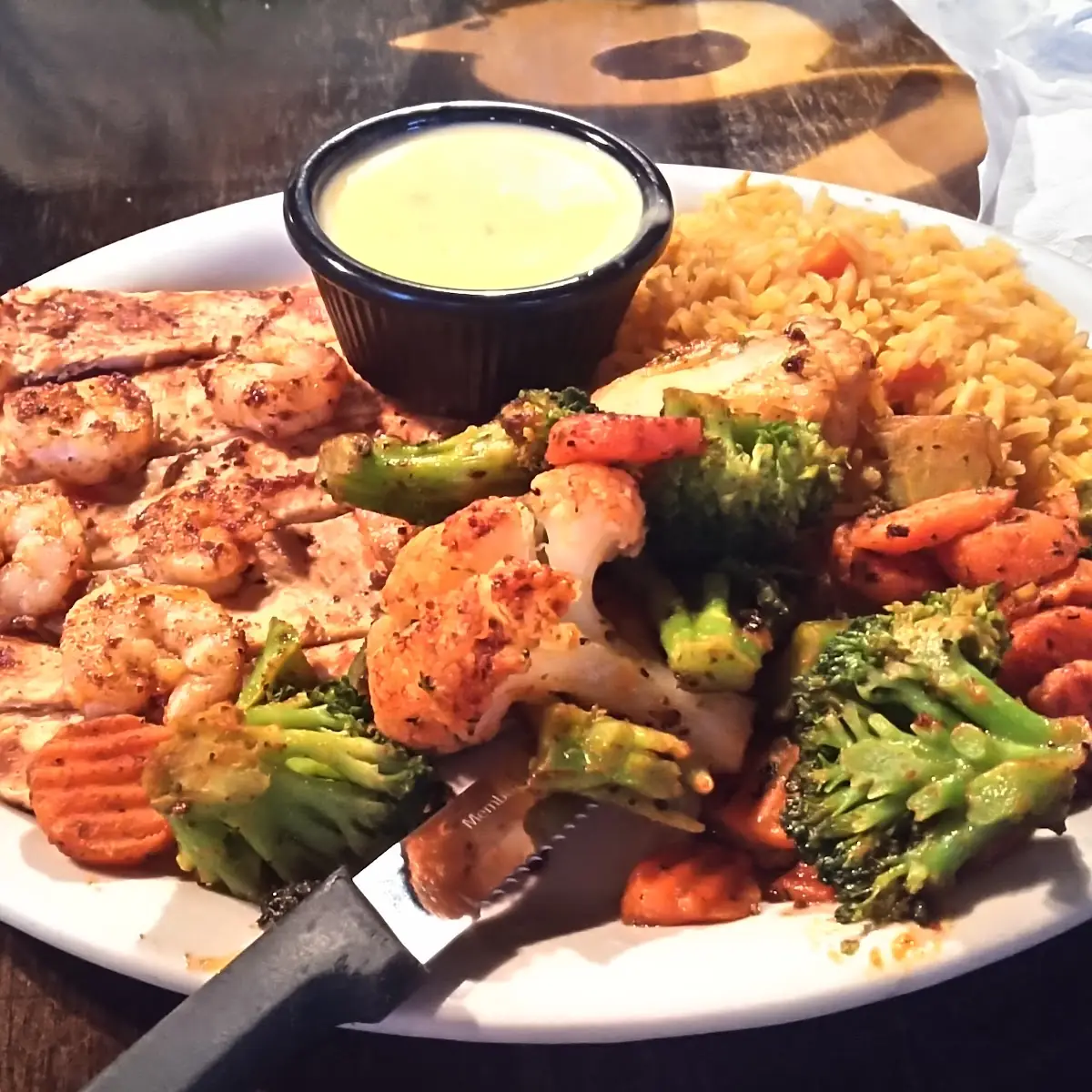 73 Grilled Chicken and Shrimp
