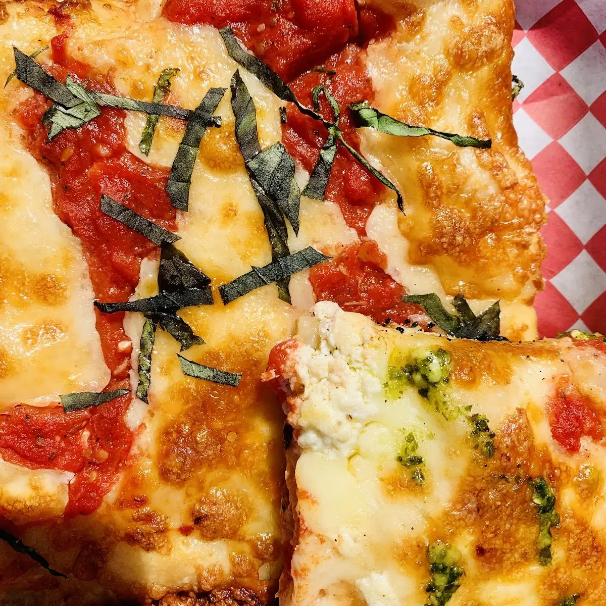 Grandma Slice and Sicilian Slice