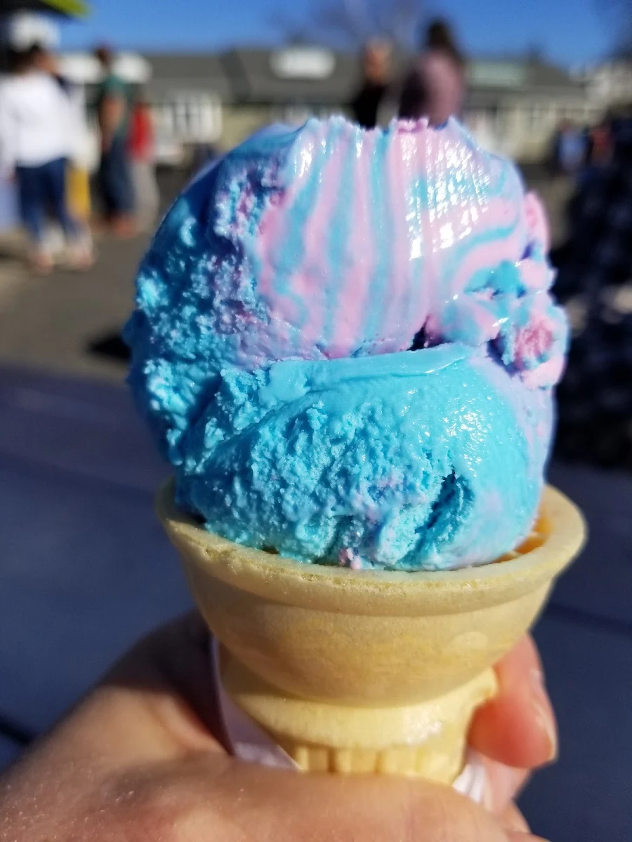 Cotton Candy Ice Cream Cone