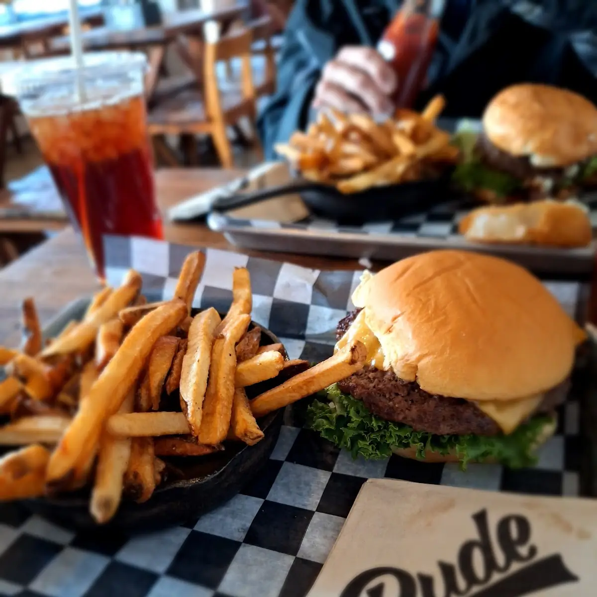 Cheeseburger & Sweet Potato Fries